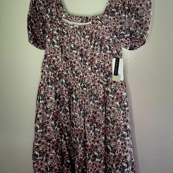 70s-style Floral Print Mini Dress - Picture 2 of 7